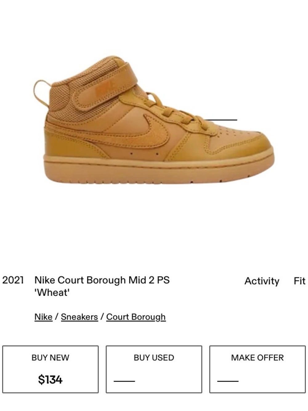 New Nike Court Borough Mid 2 PS